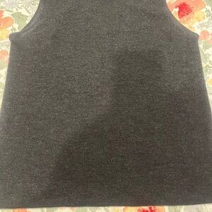 Eileen Fisher Charcoal Knit Top Marino wool